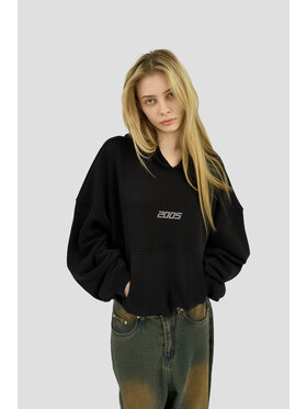 2005 2005 Bluza Classic Logo Czarny Oversize