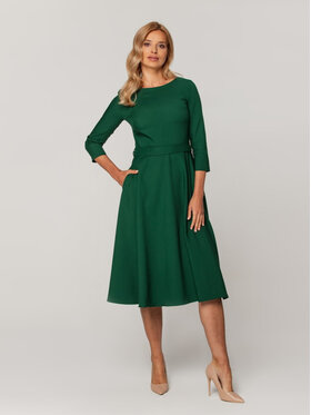 Willsoor Willsoor Sukienka koktajlowa 67345 Zielony A-Line Fit