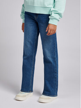 Lee Lee Pantaloni din material Carol Straight LEG5001 Bleumarin Regular Fit