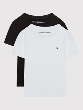 Calvin Klein Jeans Calvin Klein Jeans Komplekt kahest t-särgist Monogram IB0IB01093 Valge Regular Fit