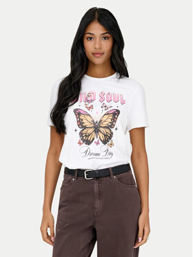 ONLY ONLY Póló Lucy 15366031 Fehér Loose Fit