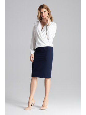 FIGL FIGL Bluzka M659 Écru Regular Fit
