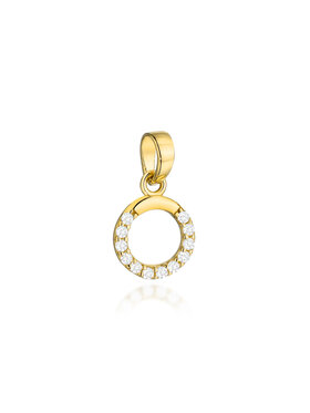 Fugart Fugart Naszyjnik Zawieszka złota ring zdobiona cyrkoniami FUG6-25-Z00418-2 Złoty