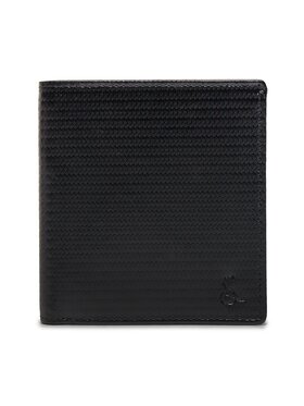 Semi Line Semi Line Голям мъжки портфейл P8268-0 Черен