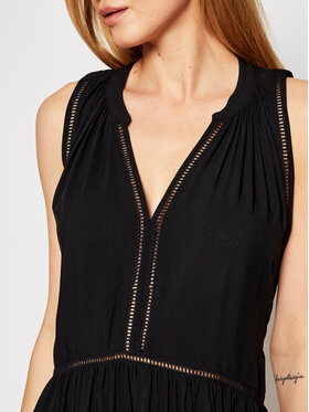 Seafolly Seafolly Vasaras kleita Ladder Detail 52931-DR Melns Relaxed Fit