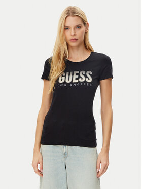 Guess Guess Тишърт W5GI14 J1314 Черен Regular Fit