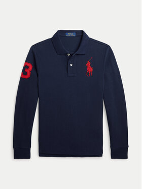 Polo Ralph Lauren Polo Ralph Lauren Тениска с яка и копчета 323708862040 Тъмносин Slim Fit