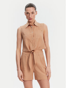 Gaudi Gaudi Шорти от плат 511BD25038 Кафяв Regular Fit