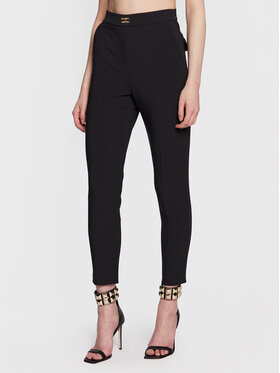 Elisabetta Franchi Elisabetta Franchi Pantaloni din material PA-052-31E2-V260 Negru Slim Fit