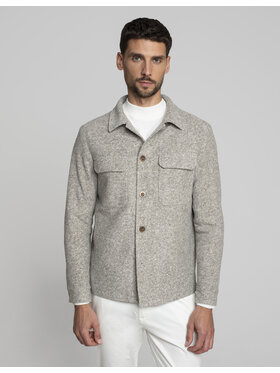 Borgio Borgio Koszula orotelli_bz Beżowy Classic Fit