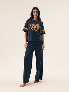 Esotiq Esotiq Piżama 43061 Niebieski Regular Fit