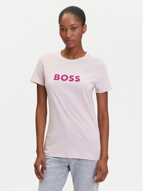 BOSS BOSS Футболка C_Elogo_5 50501139 Рожевий Regular Fit