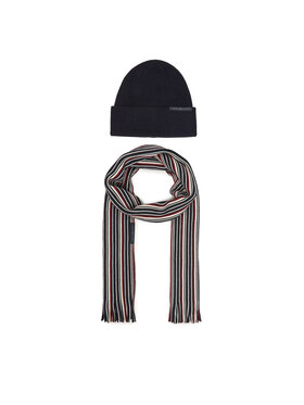 Tommy Hilfiger Tommy Hilfiger Kepurės ir šaliko komplektas Th Corp Love AM0AM12939 Tamsiai mėlyna