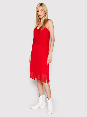 DKNY DKNY Sommerkleid P22DAEJR Rot Regular Fit
