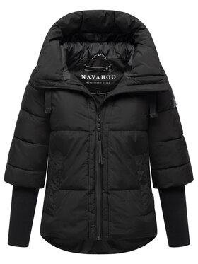 Navahoo Navahoo Kurtka zimowa Lotusherz Czarny Regular Fit