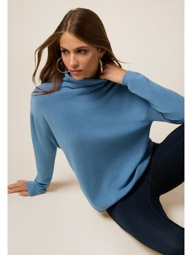 Oltre Oltre Cardigan M048E002034N004 Turchese Regular Fit