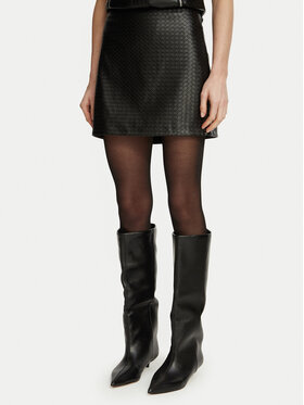 Guess Guess Suknja od imitacije kože W6BD06 W4056 Crna Regular Fit