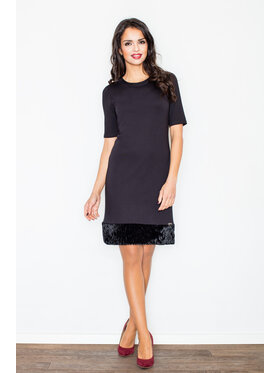 FIGL FIGL Šaty M429 Černá Regular Fit