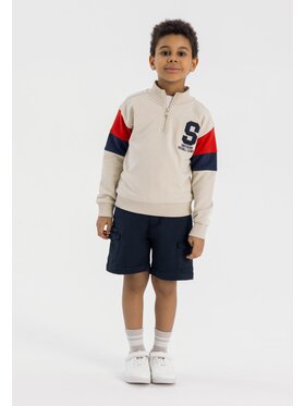 minoti minoti Szorty materiałowe 23short51 Granatowy Regular Fit