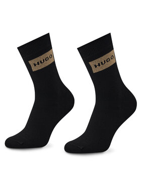 Hugo Hugo 2er-Set hohe Damensocken 2p Giftset Lunch W 50491386 Schwarz