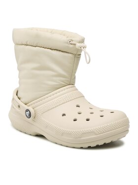 Crocs Crocs Bokacsizma Classic Lined Neo Puff Boot 206630 Bézs