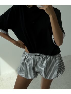 Le Songe Le Songe Szorty materiałowe RAMI Szary Basic Fit