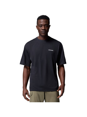 Columbia Columbia T-Shirt Columbia Cedar Trail Back Graphic Tee Czarny Regular Fit