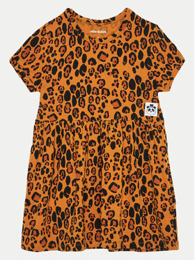 MINI RODINI Mini Rodini Kleid für den Alltag Basic Leopard 1000008213 Braun Regular Fit