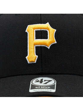 47 Brand 47 Brand Шапка с козирка MLB Pittsburgh Pirates Sure Shot Snapback '47 MVP B-SUMVP20WBP-BK Черен
