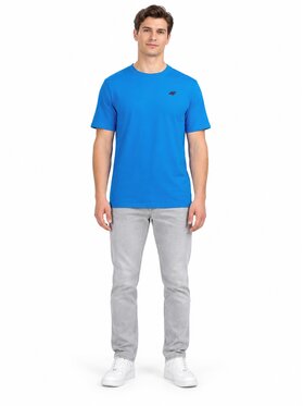 4F 4F T-Shirt 4FWAW26TTSHM3578-33S Niebieski Regular Fit