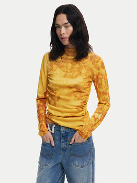 Desigual Desigual Rollkragenpullover Ottawa 25WWJF38 Gelb Regular Fit