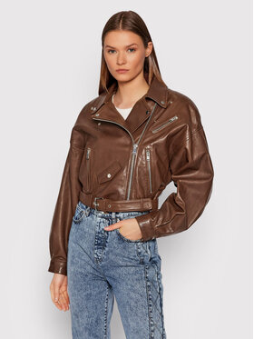 LaMarque LaMarque Usnjena jakna Dylan Rjava Oversize