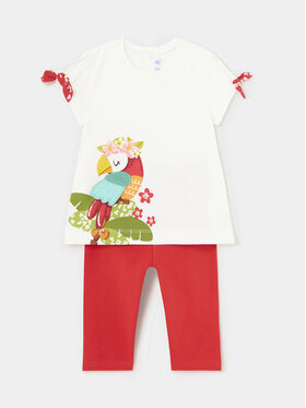 Mayoral Mayoral Completo T-shirt e leggings 1738 Rosso Regular Fit