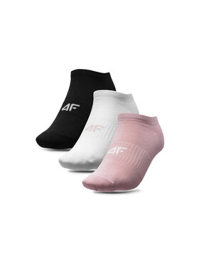 4F 4F Набір з 3 пар низьких жіночих шкарпеток 4FAW23USOCF197 Кольоровий