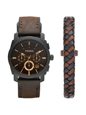 Fossil Fossil Laikrodis Machine FS5251SET Juoda