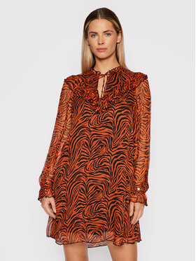 Nissa Nissa Vsakodnevna obleka RC12571 Rjava Regular Fit