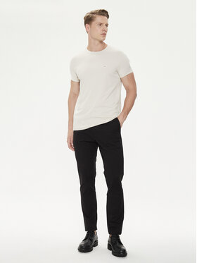 Calvin Klein Chino Hlače Modern Twill K10K113696 Črna Slim Fit