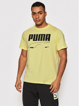 Puma Puma Тишърт Rebel 585738 Жълт Regular Fit