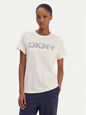 DKNY Sport DKNY Sport Tricou DP6T1557 Écru Relaxed Fit