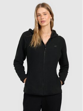 4F 4F Felpa di pile 4FRAW25TFLEF495-20S Nero Authentic Slim Fit