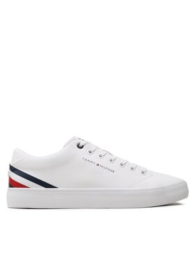 Tommy Hilfiger Tommy Hilfiger Сникърси Th Hi Vulc Core Low Stripes FM0FM04735 Бял