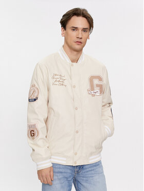Guess Guess Kurtka bomber Varsity M4RL11 WFWI0 Beżowy Regular Fit