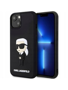 KARL LAGERFELD KARL LAGERFELD Etui na telefon Rubber Ikonik 3D Czarny