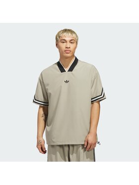 adidas adidas Koszulka techniczna 158865 Brązowy Loose Fit