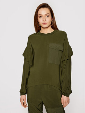 TWINSET TWINSET Bluzka 211TT2163 Zielony Regular Fit