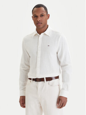 Tommy Jeans Tommy Jeans Camicia DM0DM22761 Écru Regular Fit