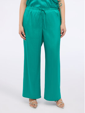 Fiorella Rubino Fiorella Rubino Pantaloni di tessuto P181T005027N024 Turchese Over Fit