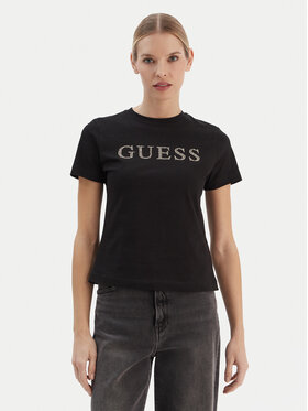 Guess Guess T-Shirt V6RI20 J1314 Schwarz Regular Fit