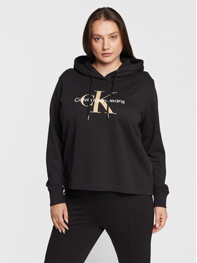 Calvin Klein Jeans Plus Calvin Klein Jeans Plus Суитшърт J20J218878 Черен Regular Fit