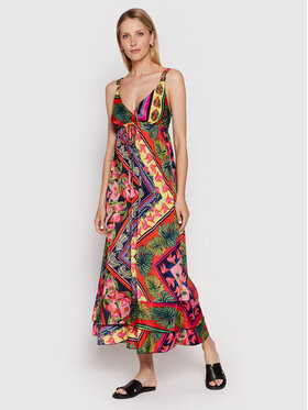 Iconique Iconique Лятна рокля IC22 14 Цветен Regular Fit